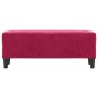 Banco de terciopelo rojo vino tinto 100x35x41 cm en Bancos | Comprar online en Foru.es