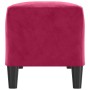 Banco de terciopelo rojo vino tinto 100x35x41 cm en Bancos | Comprar online en Foru.es