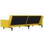 Sofá cama de 2 plazas con dos almohadas terciopelo amarillo en Sofás | Comprar online en Foru.es
