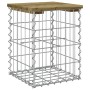 Banco jardín diseño gaviones madera pino impregnada 33x31x42 cm de vidaXL, Bancos de jardín - Ref: Foro24-834328, Precio: 28,...