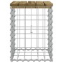 Banco jardín diseño gaviones madera pino impregnada 33x31x42 cm de vidaXL, Bancos de jardín - Ref: Foro24-834328, Precio: 28,...