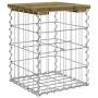 Banco jardín diseño gaviones madera pino impregnada 33x31x42 cm de vidaXL, Bancos de jardín - Ref: Foro24-834328, Precio: 28,...