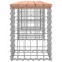 Banco jardín diseño gaviones madera abeto Douglas 203x31x42 cm de vidaXL, Bancos de jardín - Ref: Foro24-834333, Precio: 82,6...