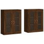 Armarios de pared 2 uds madera de ingeniería marrón roble de vidaXL, Aparadores - Ref: Foro24-3197920, Precio: 182,27 €, Desc...