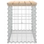 Banco de jardín diseño gaviones madera maciza pino 63x31,5x42cm de vidaXL, Bancos de jardín - Ref: Foro24-834344, Precio: 47,...