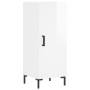 Aparador alto madera contrachapada blanco brillo 34,5x34x180 cm de vidaXL, Aparadores - Ref: Foro24-3200131, Precio: 111,42 €...