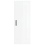 Aparador alto madera contrachapada blanco brillo 34,5x34x180 cm de vidaXL, Aparadores - Ref: Foro24-3200131, Precio: 111,42 €...