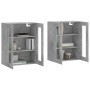 Armarios de pared 2 uds madera de ingeniería gris hormigón de vidaXL, Aparadores - Ref: Foro24-3197925, Precio: 166,71 €, Des...
