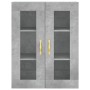 Armarios de pared 2 uds madera de ingeniería gris hormigón de vidaXL, Aparadores - Ref: Foro24-3197925, Precio: 166,71 €, Des...