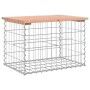 Banco de jardín diseño gaviones madera abeto Douglas 63x44x42cm de vidaXL, Bancos de jardín - Ref: Foro24-834354, Precio: 53,...