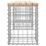Banco de jardín diseño gaviones madera maciza pino 203x31x42 cm de vidaXL, Bancos de jardín - Ref: Foro24-834332, Precio: 78,...