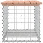 Banco de jardín diseño gaviones madera abeto Douglas 63x44x42cm de vidaXL, Bancos de jardín - Ref: Foro24-834354, Precio: 53,...