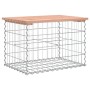 Banco de jardín diseño gaviones madera abeto Douglas 63x44x42cm de vidaXL, Bancos de jardín - Ref: Foro24-834354, Precio: 53,...