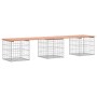 Banco jardín diseño gaviones madera abeto Douglas 203x44x42 cm de vidaXL, Bancos de jardín - Ref: Foro24-834342, Precio: 123,...