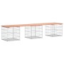Banco jardín diseño gaviones madera abeto Douglas 203x44x42 cm de vidaXL, Bancos de jardín - Ref: Foro24-834342, Precio: 123,...
