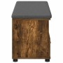 Banco de entrada con cojín Roble ahumado 100 x 38 x 46 cm en Bancos para recibidores y almacenamiento | Comprar online en Foru.e