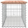 Banco jardín diseño gaviones madera abeto Douglas 103x44x42 cm de vidaXL, Bancos de jardín - Ref: Foro24-834360, Precio: 82,7...