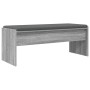 Banco de entrada con cojín Gris Sonoma 103 x 38 x 40 cm en Bancos para recibidores y almacenamiento | Comprar online en Foru.es