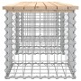 Banco de jardín diseño gaviones madera maciza pino 203x44x42 cm de vidaXL, Bancos de jardín - Ref: Foro24-834341, Precio: 117...