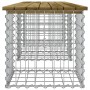Banco jardín diseño gaviones madera pino impregnada 203x44x42cm de vidaXL, Bancos de jardín - Ref: Foro24-834343, Precio: 101...