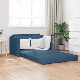 Sofá cama 110cm Azul tela en Sofás | Comprar online en Foru.es