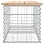 Banco de jardín diseño gaviones madera maciza pino 103x44x42 cm de vidaXL, Bancos de jardín - Ref: Foro24-834359, Precio: 79,...
