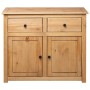 Aparador de madera maciza de pino estilo Panamá 93x40x80 cm de vidaXL, Aparadores - Ref: Foro24-282697, Precio: 178,46 €, Des...