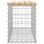Banco de jardín diseño gaviones madera maciza pino 83x31,5x42cm de vidaXL, Bancos de jardín - Ref: Foro24-834347, Precio: 57,...