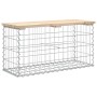 Banco de jardín diseño gaviones madera maciza pino 83x31,5x42cm de vidaXL, Bancos de jardín - Ref: Foro24-834347, Precio: 57,...