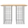 Banco de jardín diseño gaviones madera maciza pino 100x70x72 cm de vidaXL, Bancos de jardín - Ref: Foro24-834362, Precio: 77,...