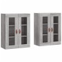 Armarios de pared 2 uds madera de ingeniería gris Sonoma de vidaXL, Aparadores - Ref: Foro24-3197919, Precio: 164,58 €, Descu...