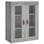 Armarios de pared 2 uds madera de ingeniería gris Sonoma de vidaXL, Aparadores - Ref: Foro24-3197919, Precio: 164,58 €, Descu...