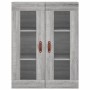 Armarios de pared 2 uds madera de ingeniería gris Sonoma de vidaXL, Aparadores - Ref: Foro24-3197919, Precio: 164,58 €, Descu...