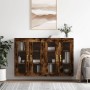 Armarios de pared 2 uds madera de ingeniería roble ahumado de vidaXL, Aparadores - Ref: Foro24-3197926, Precio: 172,73 €, Des...