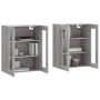 Armarios de pared 2 uds madera de ingeniería gris Sonoma de vidaXL, Aparadores - Ref: Foro24-3197927, Precio: 156,16 €, Descu...