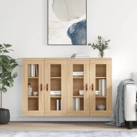 Armarios de pared 2 uds madera de ingeniería roble Sonoma de vidaXL, Aparadores - Ref: Foro24-3197916, Precio: 163,08 €, Desc...