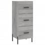 Aparador alto madera contrachapada gris Sonoma 34,5x34x180 cm de vidaXL, Aparadores - Ref: Foro24-3199247, Precio: 127,93 €, ...