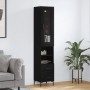Aparador de madera contrachapada negro 34,5x34x180 cm de vidaXL, Aparadores - Ref: Foro24-3199298, Precio: 113,62 €, Descuent...
