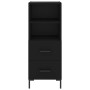 Aparador de madera contrachapada negro 34,5x34x180 cm de vidaXL, Aparadores - Ref: Foro24-3199298, Precio: 113,62 €, Descuent...
