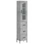 Aparador de madera contrachapada gris hormigón 34,5x34x180 cm de vidaXL, Aparadores - Ref: Foro24-3199245, Precio: 124,19 €, ...