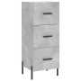 Aparador de madera contrachapada gris hormigón 34,5x34x180 cm de vidaXL, Aparadores - Ref: Foro24-3199245, Precio: 124,19 €, ...