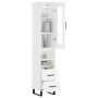 Aparador alto madera contrachapada blanco 34,5x34x180 cm de vidaXL, Aparadores - Ref: Foro24-3199321, Precio: 116,26 €, Descu...