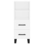 Aparador alto madera contrachapada blanco 34,5x34x180 cm de vidaXL, Aparadores - Ref: Foro24-3199321, Precio: 116,26 €, Descu...