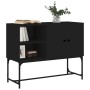 Aparador de madera de ingeniería negro 100x40x79,5 cm de vidaXL, Aparadores - Ref: Foro24-831818, Precio: 77,82 €, Descuento: %