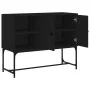 Aparador de madera de ingeniería negro 100x40x79,5 cm de vidaXL, Aparadores - Ref: Foro24-831818, Precio: 76,74 €, Descuento: %