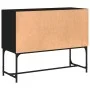 Aparador de madera de ingeniería negro 100x40x79,5 cm de vidaXL, Aparadores - Ref: Foro24-831818, Precio: 76,74 €, Descuento: %