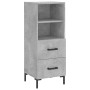 Aparador de madera contrachapada gris hormigón 34,5x34x180 cm de vidaXL, Aparadores - Ref: Foro24-3199301, Precio: 112,63 €, ...