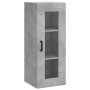 Aparador de madera contrachapada gris hormigón 34,5x34x180 cm de vidaXL, Aparadores - Ref: Foro24-3199301, Precio: 112,63 €, ...