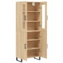 Aparador alto madera contrachapada color roble 69,5x34x180 cm de vidaXL, Aparadores - Ref: Foro24-3198236, Precio: 171,41 €, ...