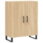 Aparador alto madera contrachapada color roble 69,5x34x180 cm de vidaXL, Aparadores - Ref: Foro24-3198236, Precio: 171,41 €, ...